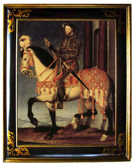 Francois Clouet Portrait of Francis I on Horseback